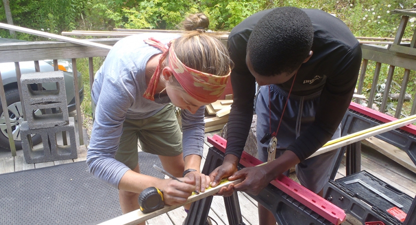 service learning on outdoor leadership course